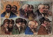 James Gillray Dublures of Characters oil painting on canvas